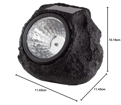 Solar-Powered Motion Sensor Rock Lamp