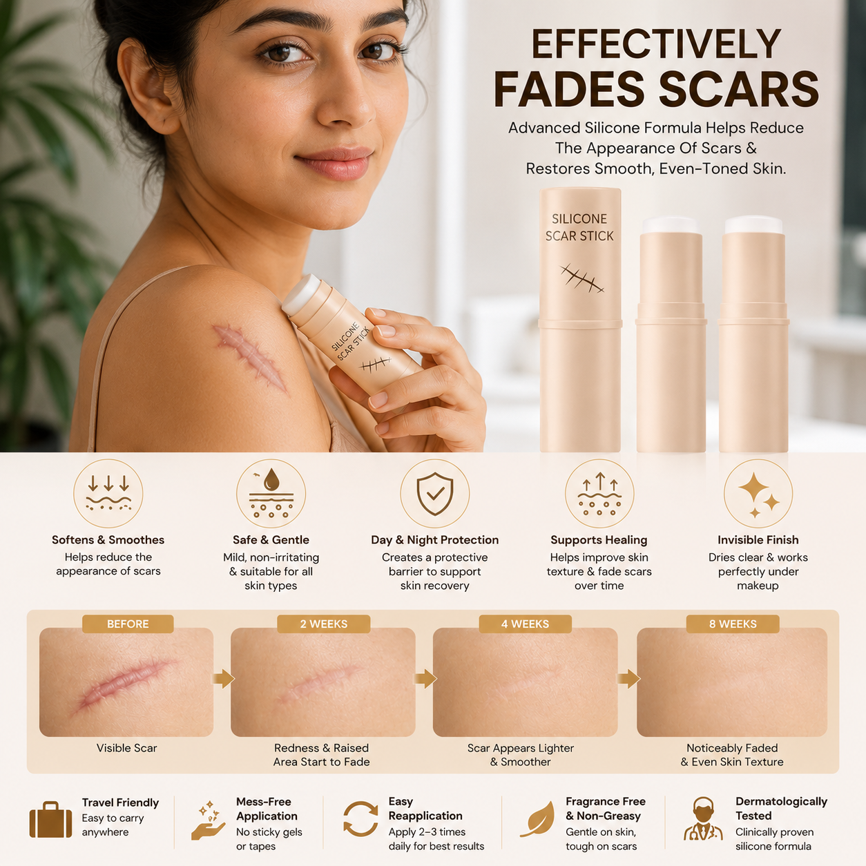 Silicon Scar Removal Stick