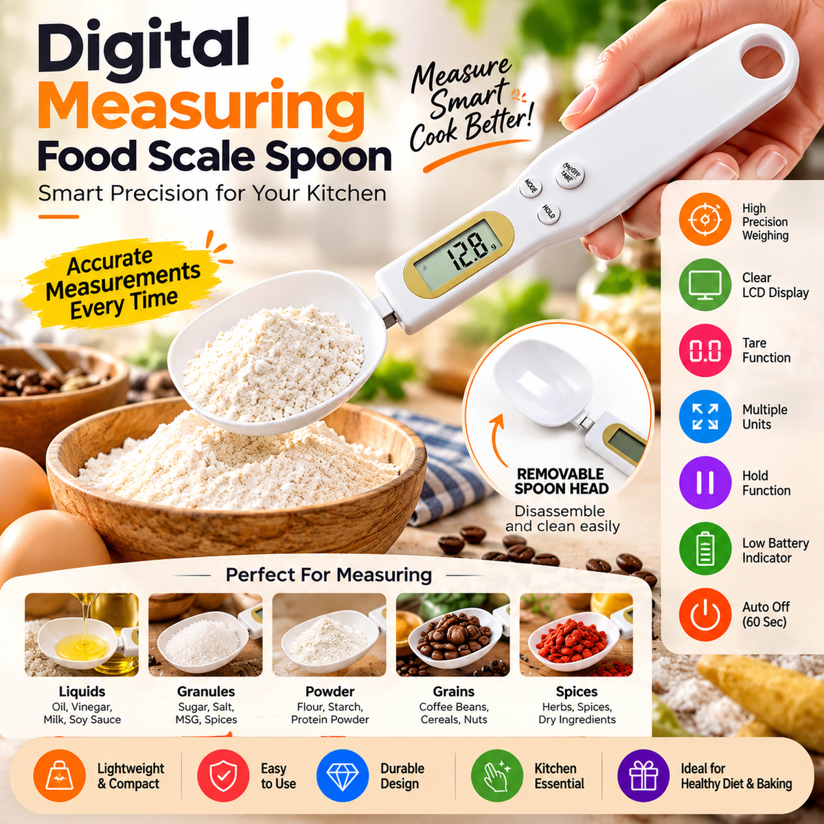 Digital Measuring Food Scale Spoon