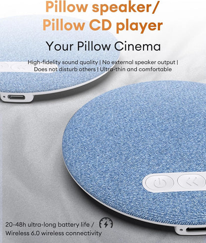 🎵 Ultra-Thin Music Pillow Speaker