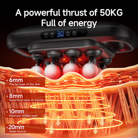 Hand held Deep Tissue Muscle Massager with 16 Heads