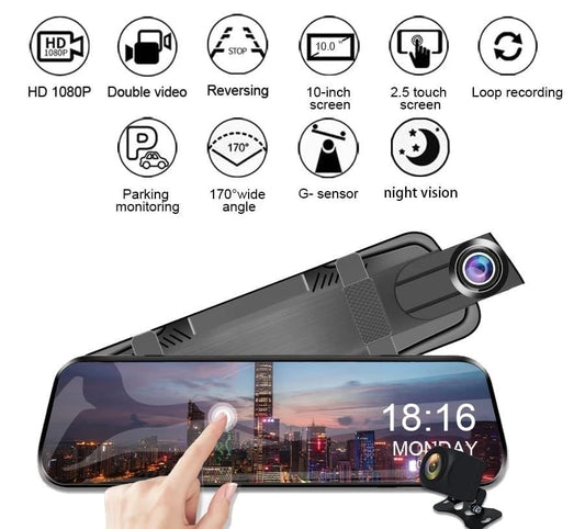 Dual Lens Dash Camera Mirror